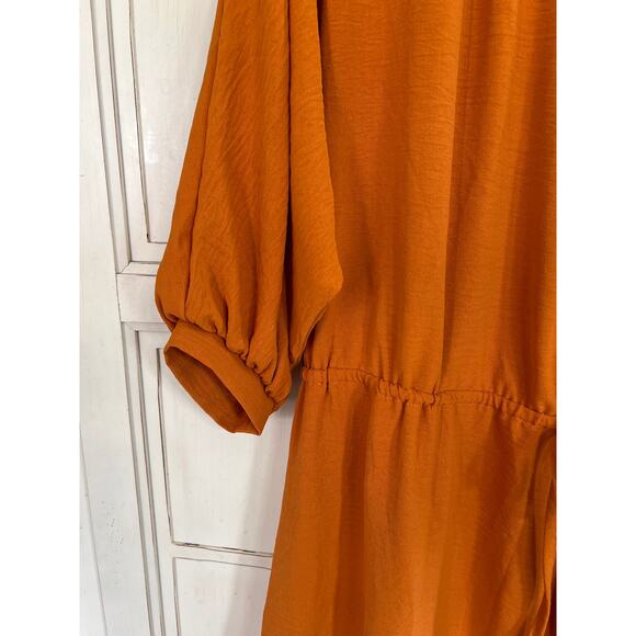 NWT She + Sky size large orange dress - Picture 2 of 4